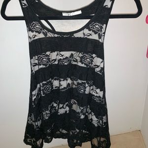 Black Lace Top